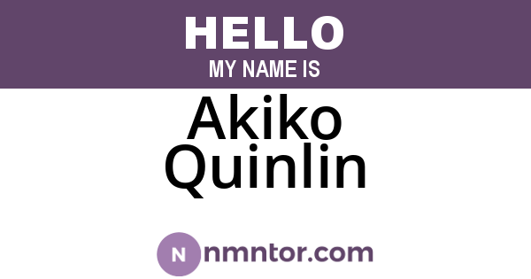 Akiko Quinlin