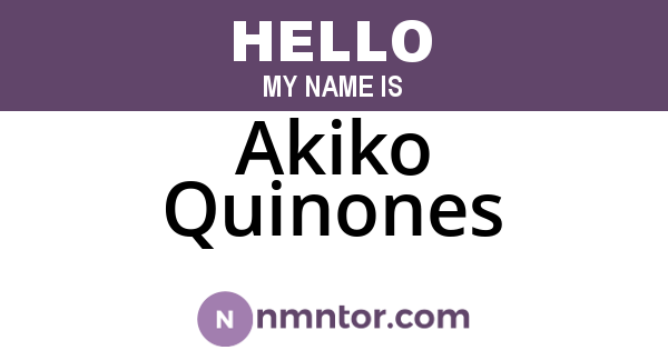 Akiko Quinones