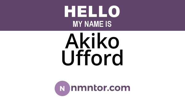Akiko Ufford