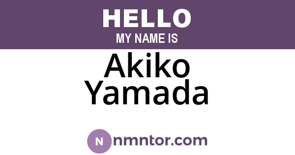 Akiko Yamada