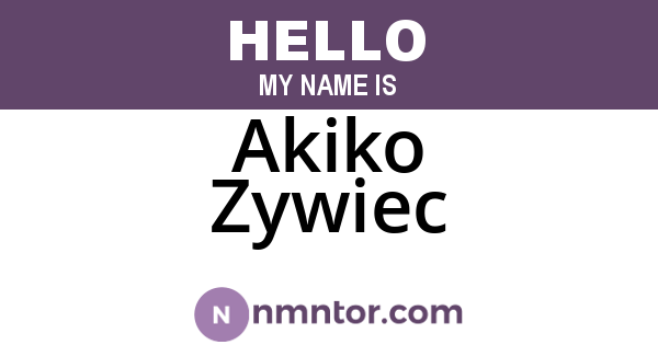 Akiko Zywiec