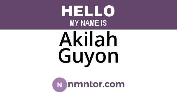 Akilah Guyon