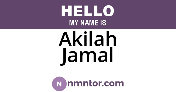 Akilah Jamal