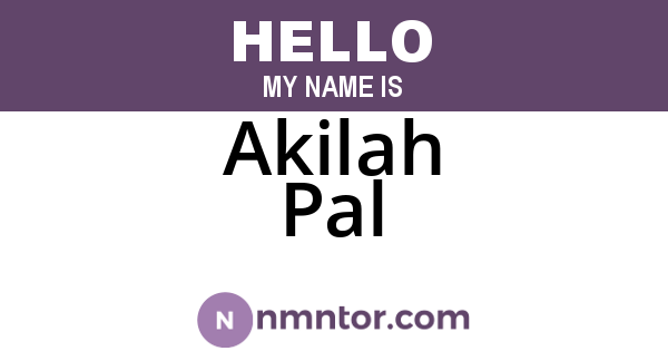 Akilah Pal