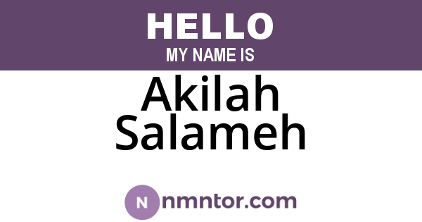 Akilah Salameh