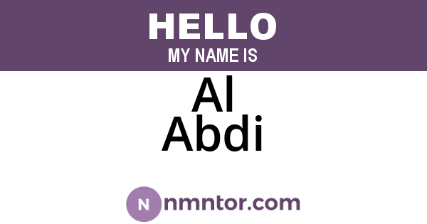 Al Abdi