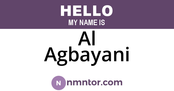Al Agbayani