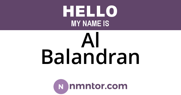 Al Balandran