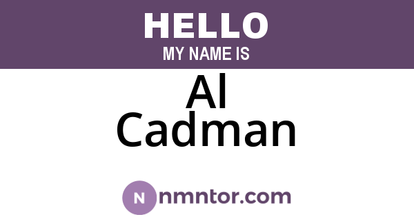 Al Cadman