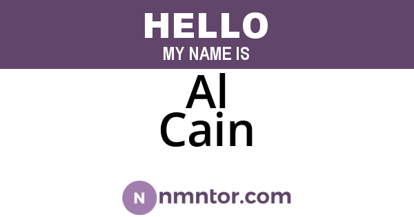 Al Cain