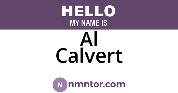 Al Calvert
