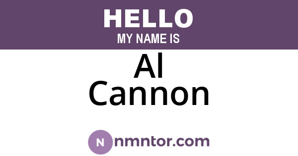 Al Cannon