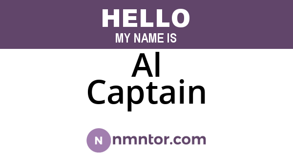Al Captain