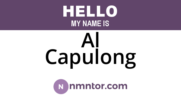Al Capulong