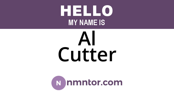 Al Cutter