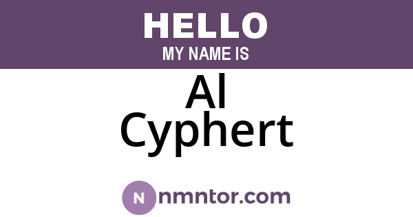 Al Cyphert