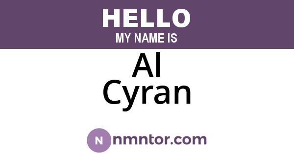 Al Cyran