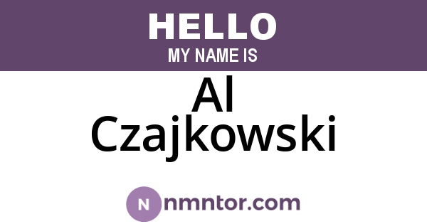 Al Czajkowski