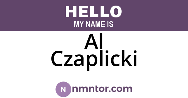 Al Czaplicki