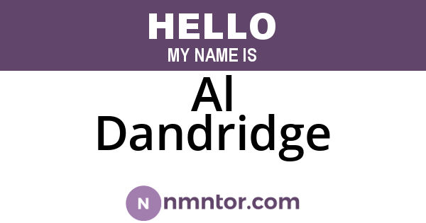 Al Dandridge