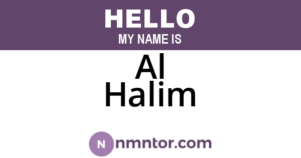 Al Halim