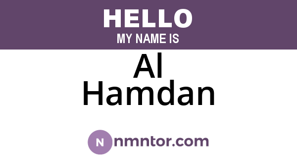 Al Hamdan