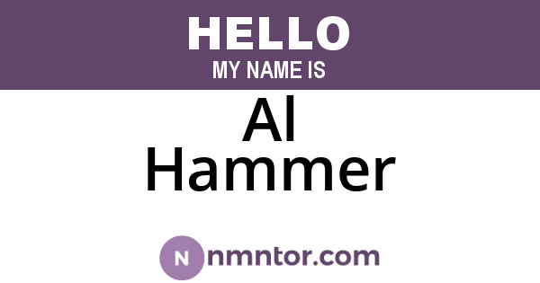 Al Hammer