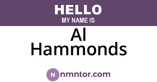 Al Hammonds