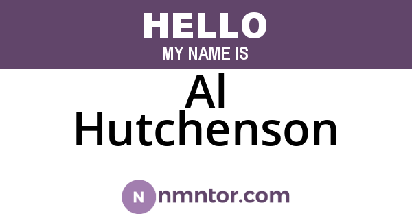 Al Hutchenson