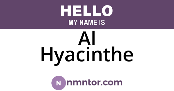 Al Hyacinthe