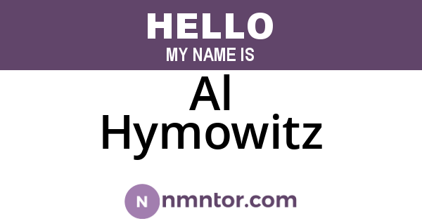 Al Hymowitz