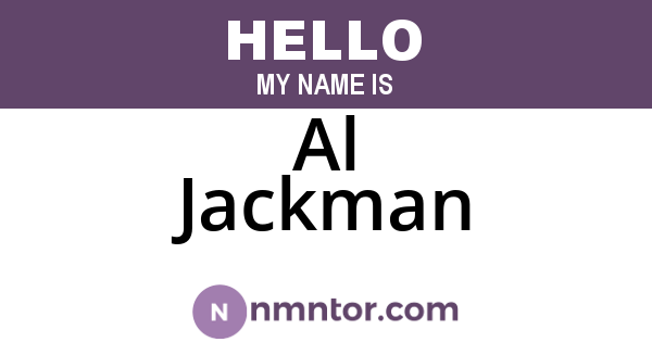 Al Jackman