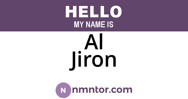 Al Jiron