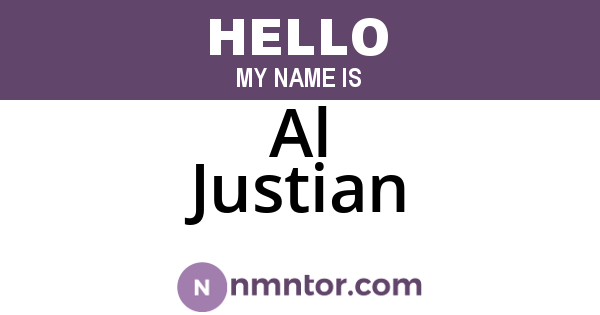 Al Justian