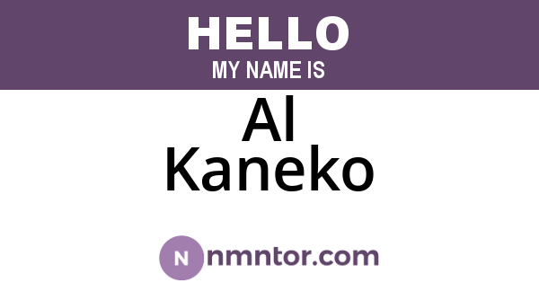 Al Kaneko