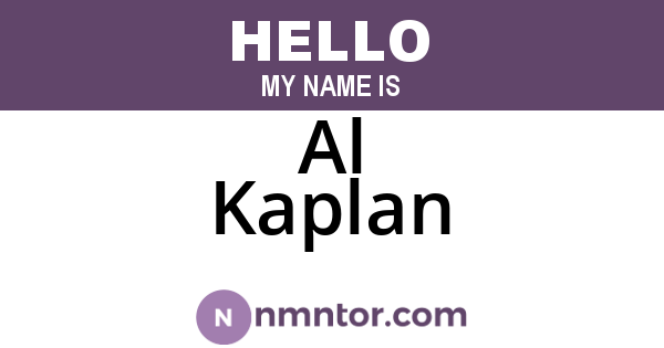 Al Kaplan