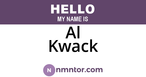 Al Kwack