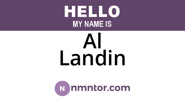 Al Landin