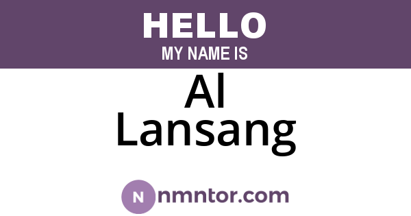 Al Lansang