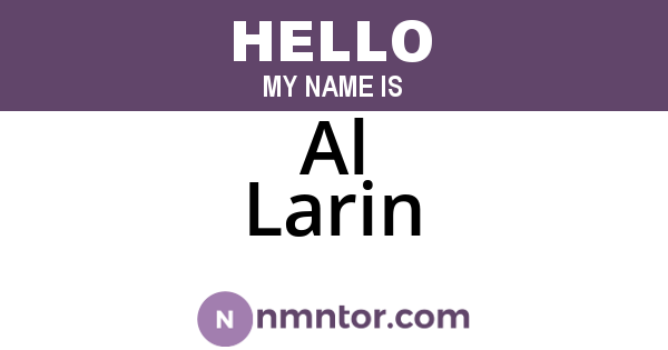 Al Larin