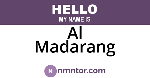 Al Madarang
