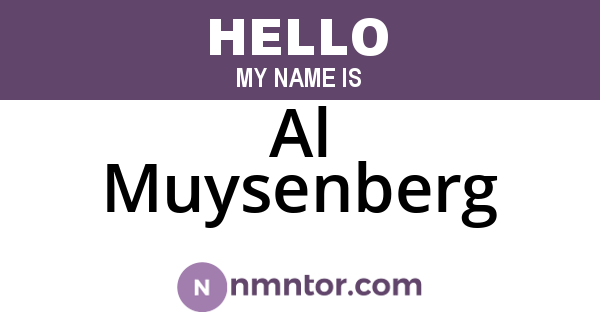 Al Muysenberg
