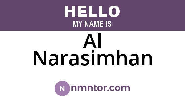 Al Narasimhan