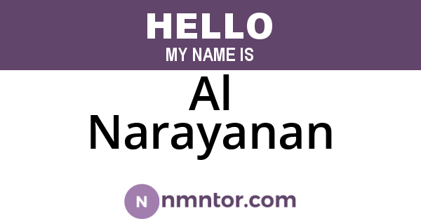 Al Narayanan