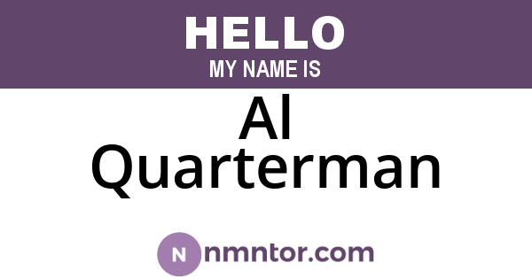 Al Quarterman