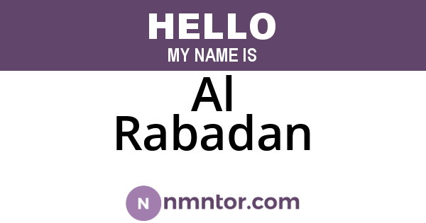 Al Rabadan