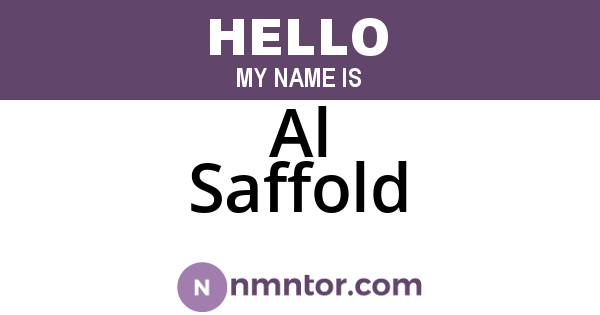 Al Saffold
