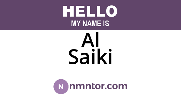 Al Saiki