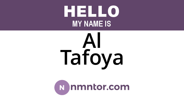 Al Tafoya