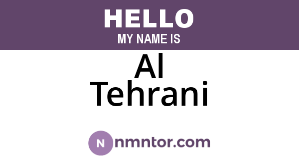 Al Tehrani
